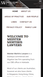 Mobile Screenshot of meister-mertirislawyers.com